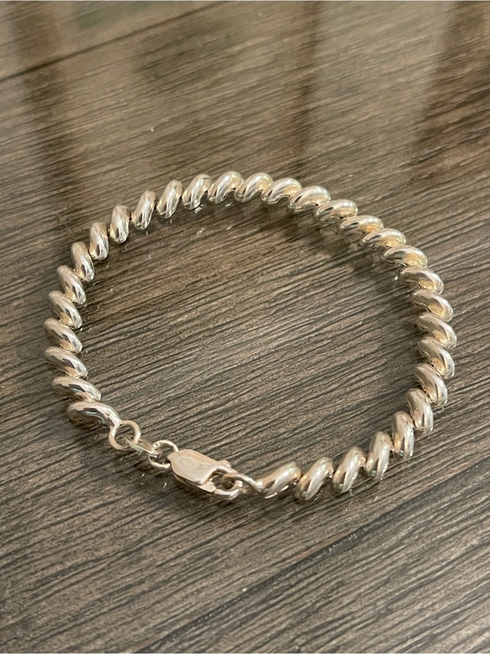 ATI Sterling Silver 925 Italy 7" Petite San Marco Bracelet 7.1 Grams